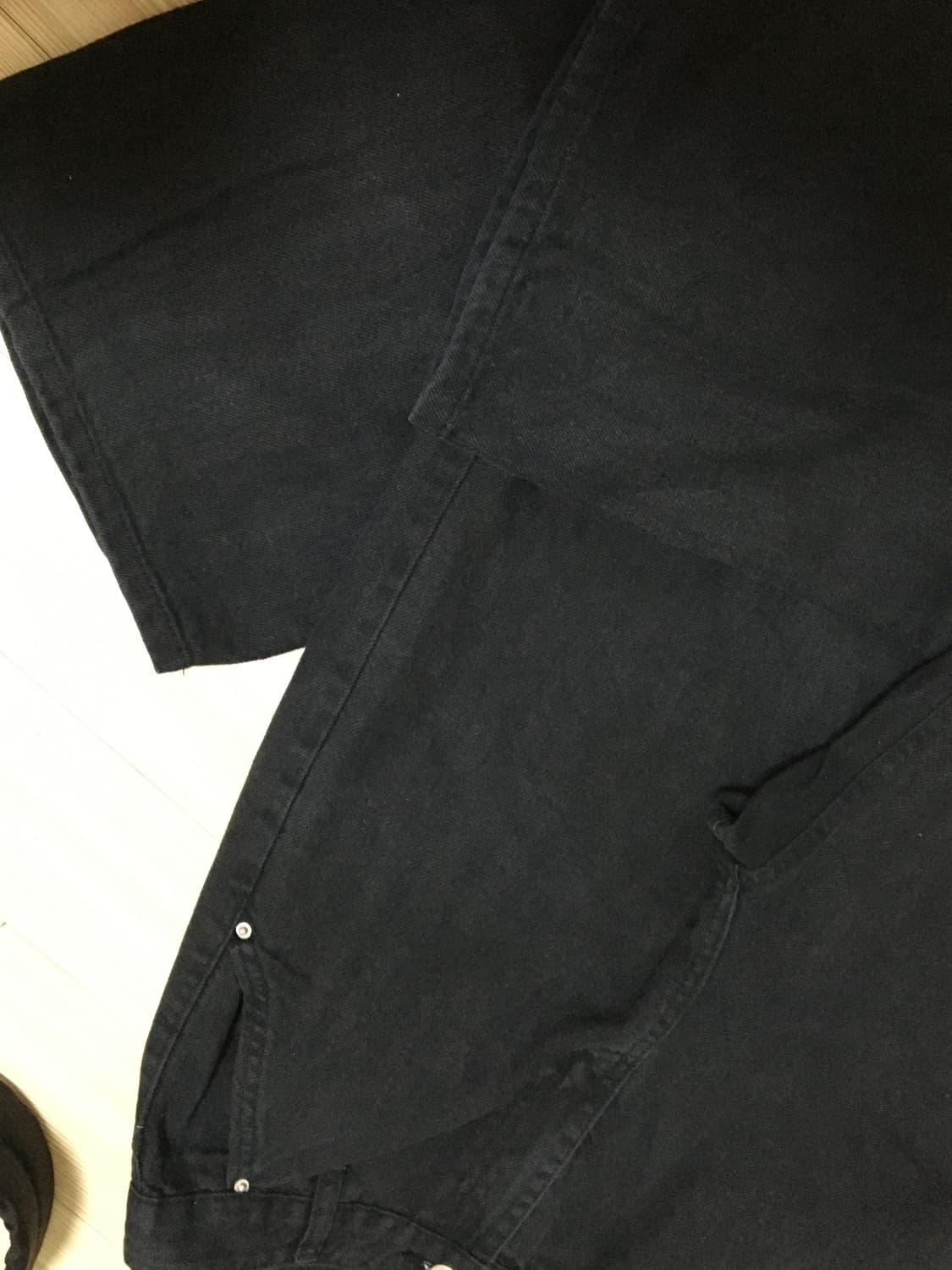 블랙 코튼팬츠 상품이미지3