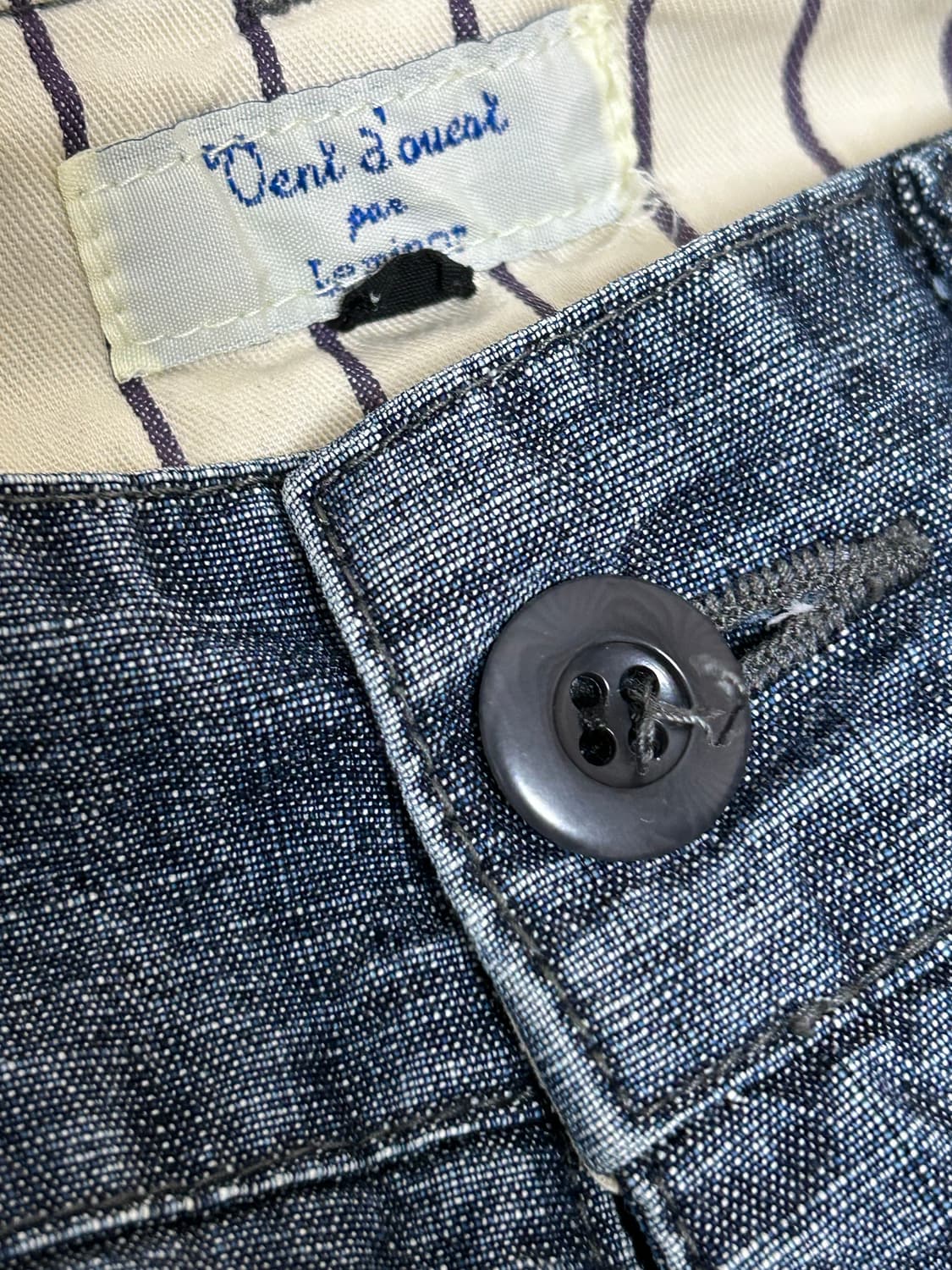 vent d'ouest par 데님 와이드 퍼티그 팬츠 상품이미지3