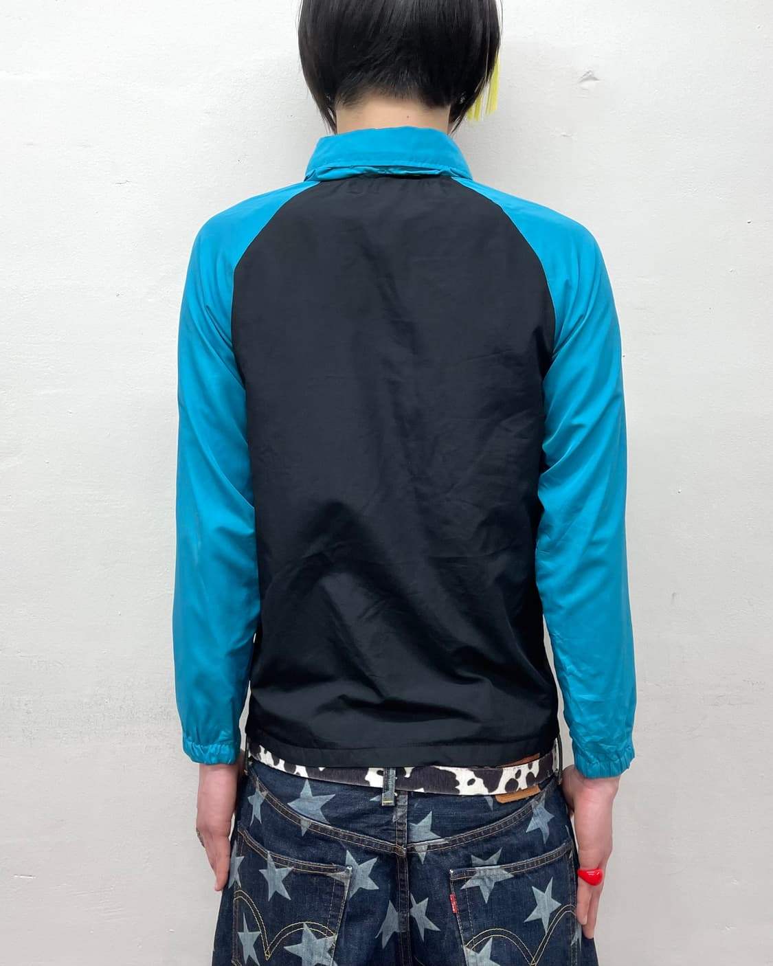 blog girl retro blue zip-up 상품이미지2