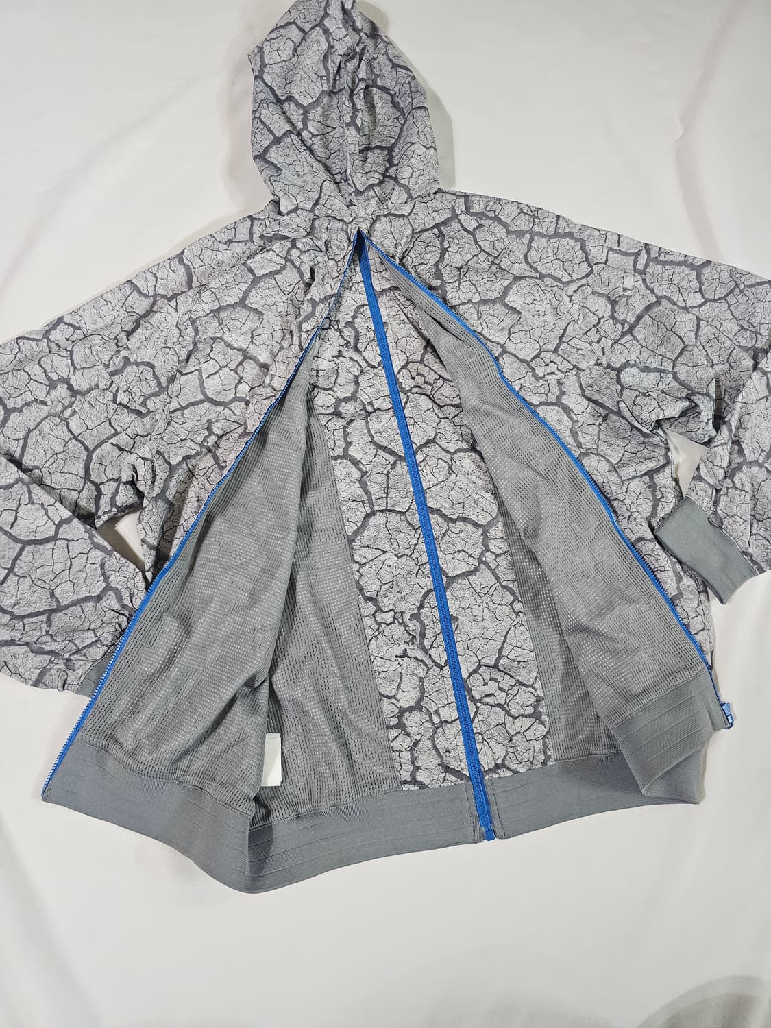 [95] 00s 빈티지 나이키 크랙 패턴 후드 윈드브레이커 바람막이 점퍼 상품이미지7