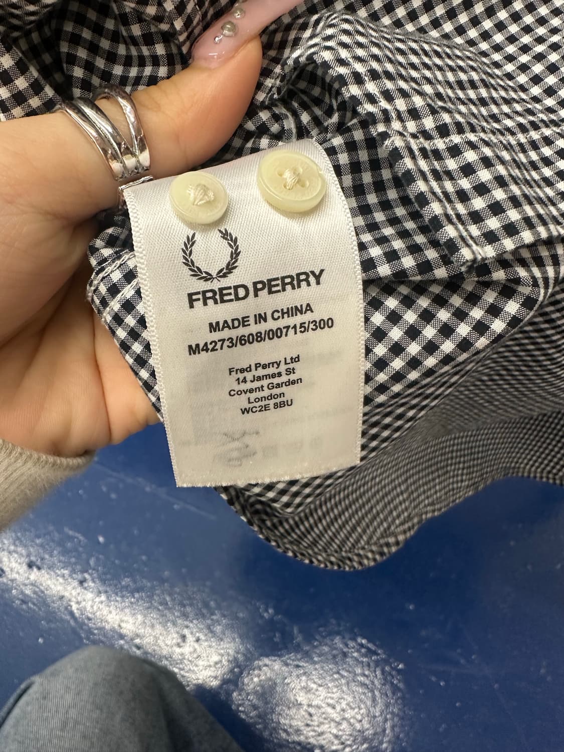 Fred perry 프레드페리 체크셔츠 상품이미지6