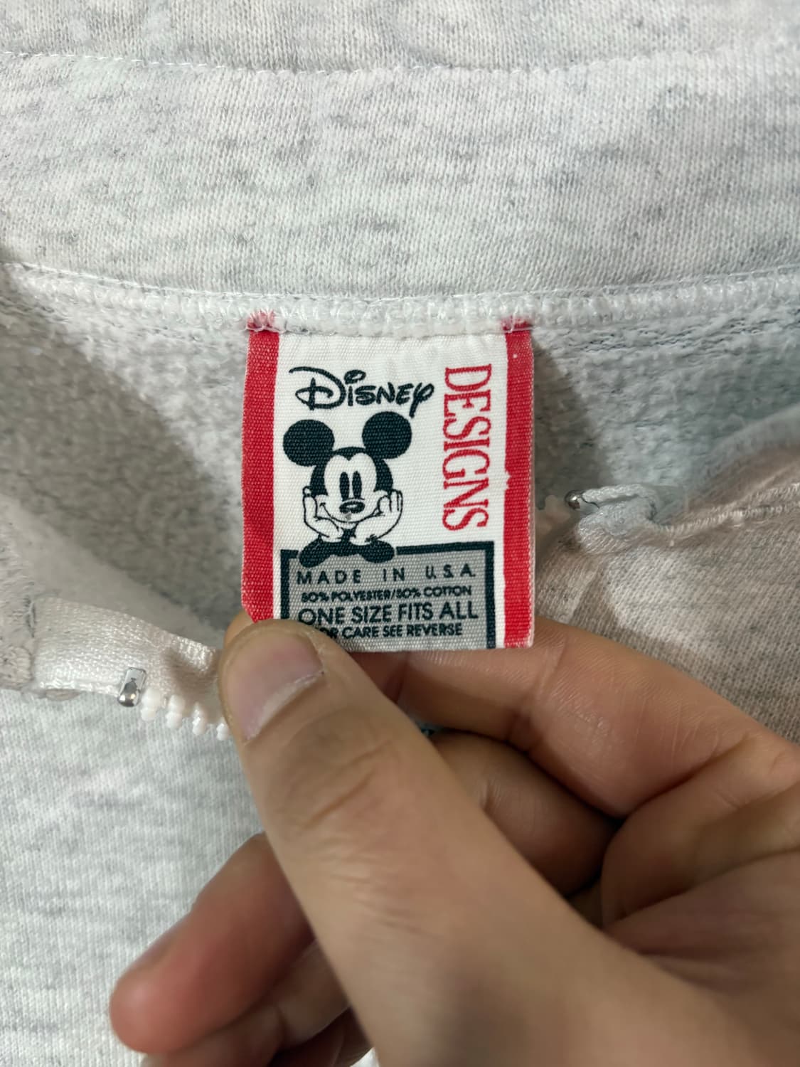 90's USA Mickey Epcot Quarter Zip Sweats 상품이미지4