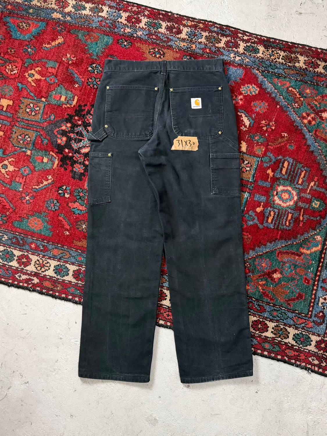 OG USA Made 칼하트 더블니 블랙 칼하트 B01 썩블니 상품이미지4