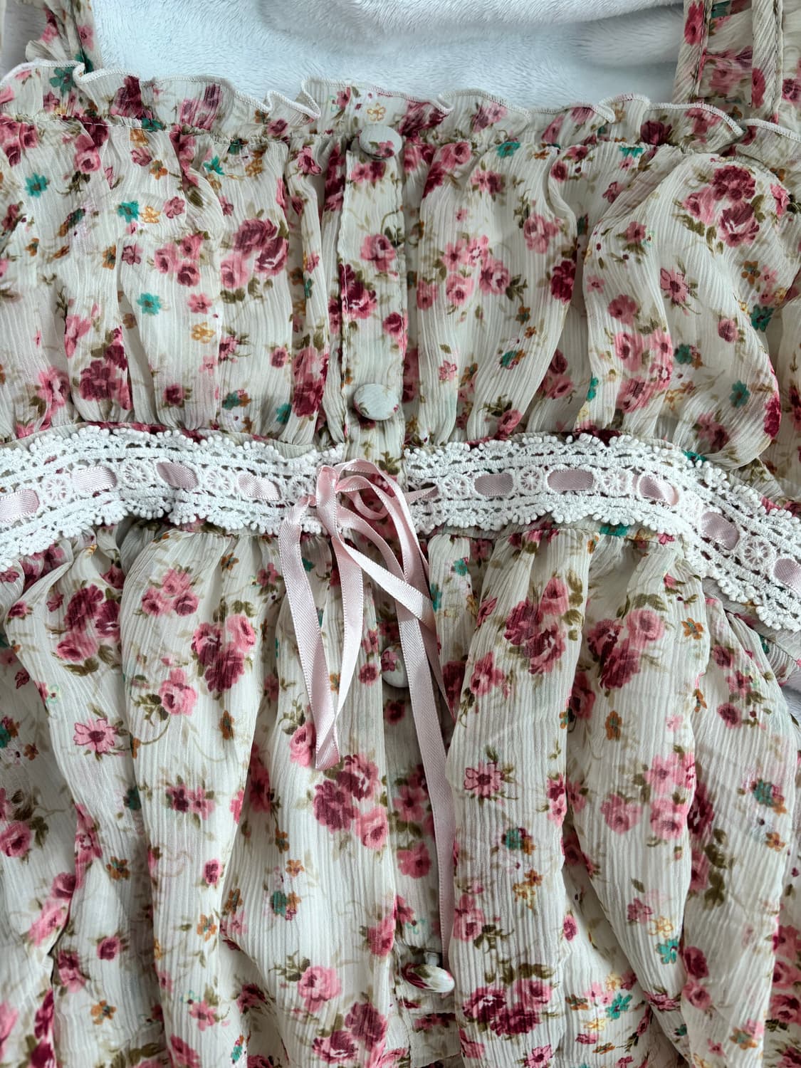 리즈리사 대대장 잔꽃 튜닉탑 상품이미지2