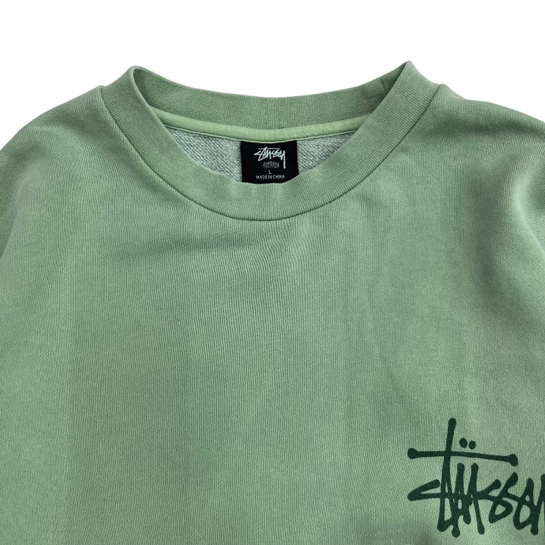 스투시 미니로고 말차맛 맨투맨 L 상품이미지7