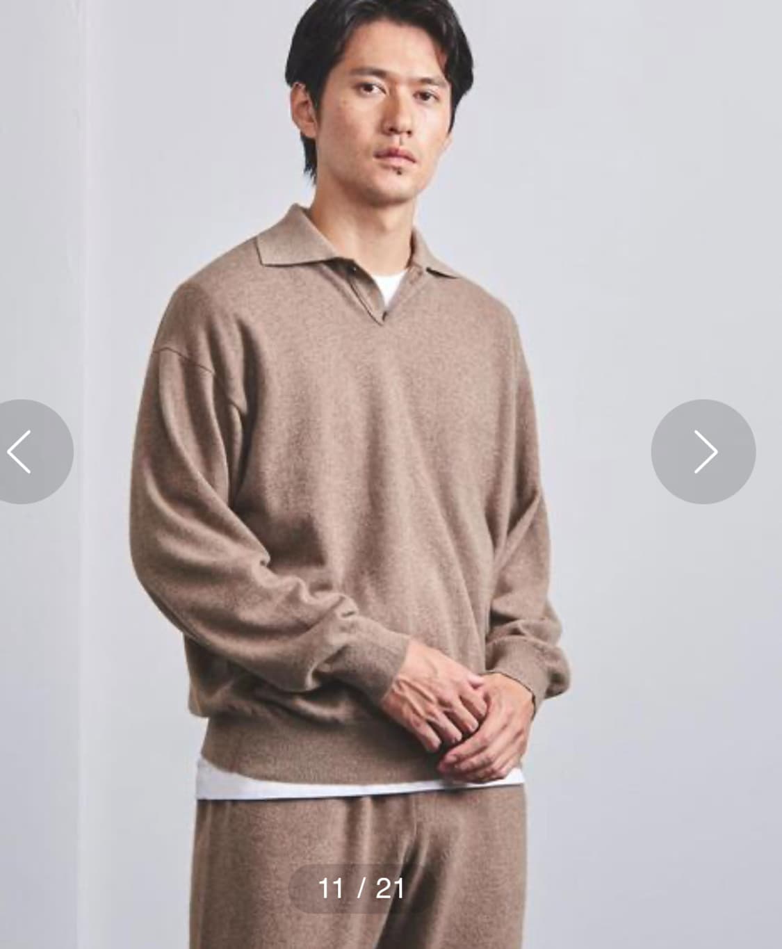 오라리 베이비 캐시미어 니트 폴로 상품이미지2