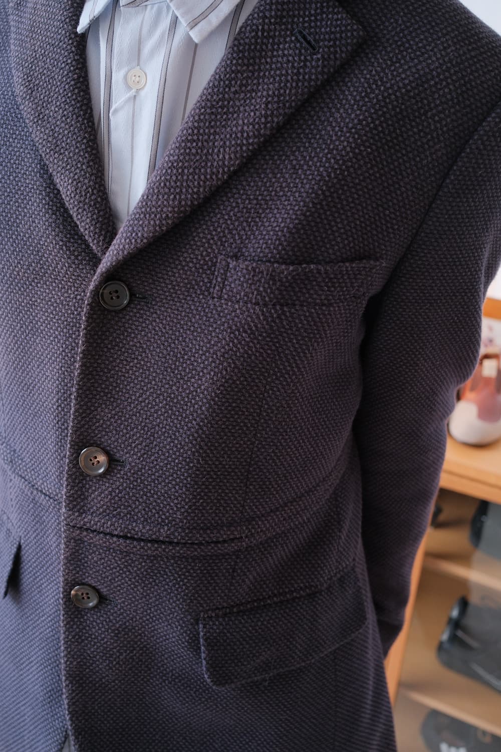 Curved Oxford jacket 상품이미지8