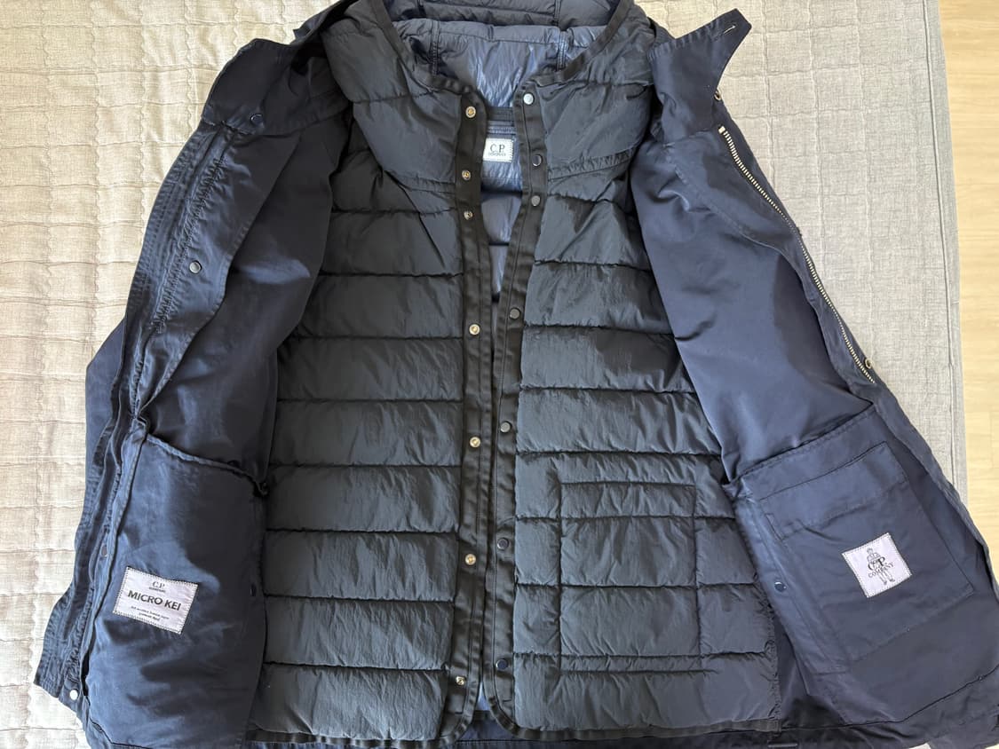 CP컴퍼니 마이크로 케이 후드 렌즈 자켓 토탈 이클립스 블루 xl 상품이미지3