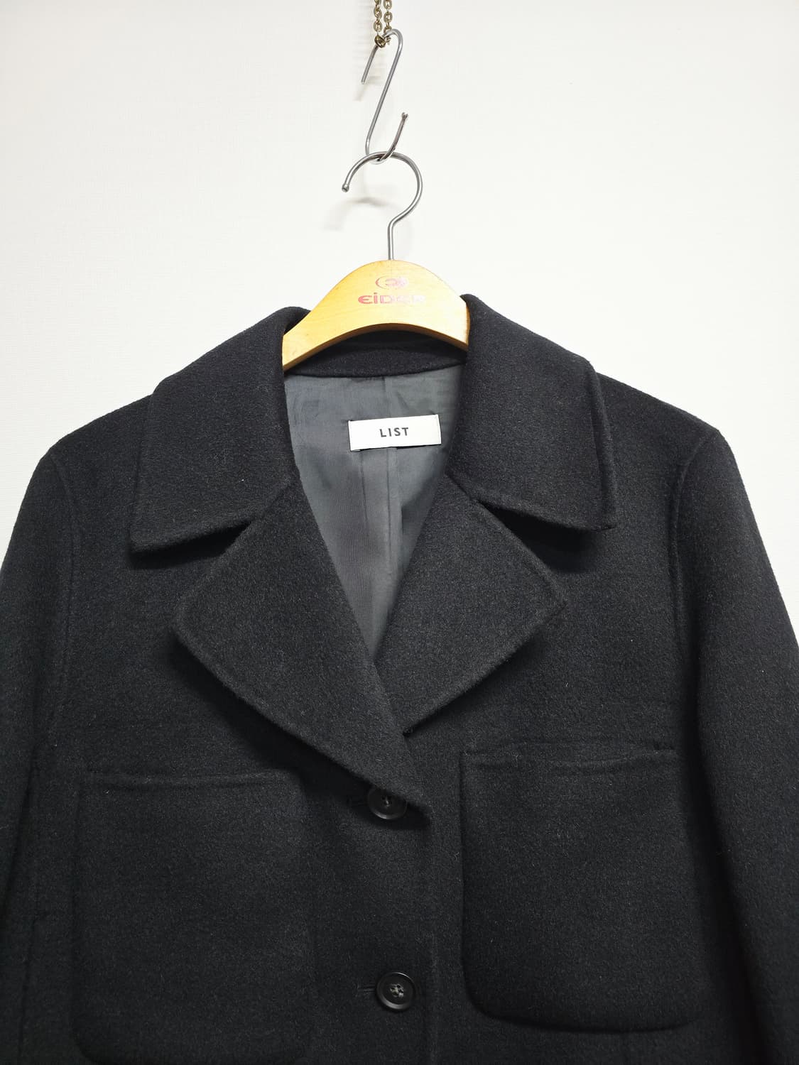 LIST 블랙 모앙고라캐시미어혼방 숏 자켓 55 상품이미지2