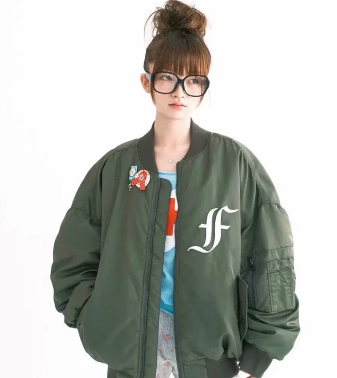 구해요,즉입가능) 샵페어리 봄버자켓 카키 구해요! 상품이미지1