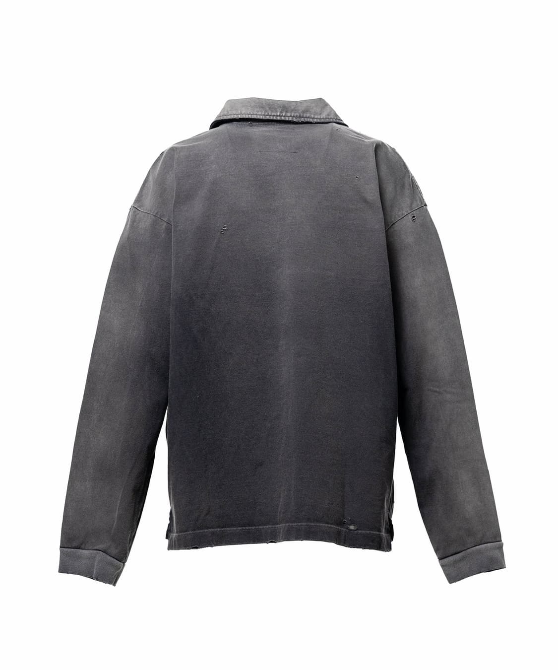 [52]미하라야스히로 26ss 선 페이드 폴로 티셔츠/블랙 상품이미지6