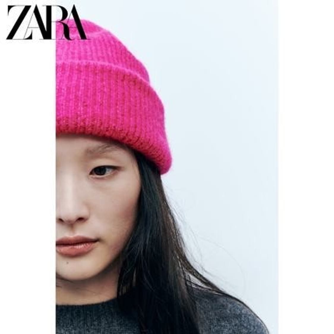 ZARA 핫핑크 비니 상품이미지3