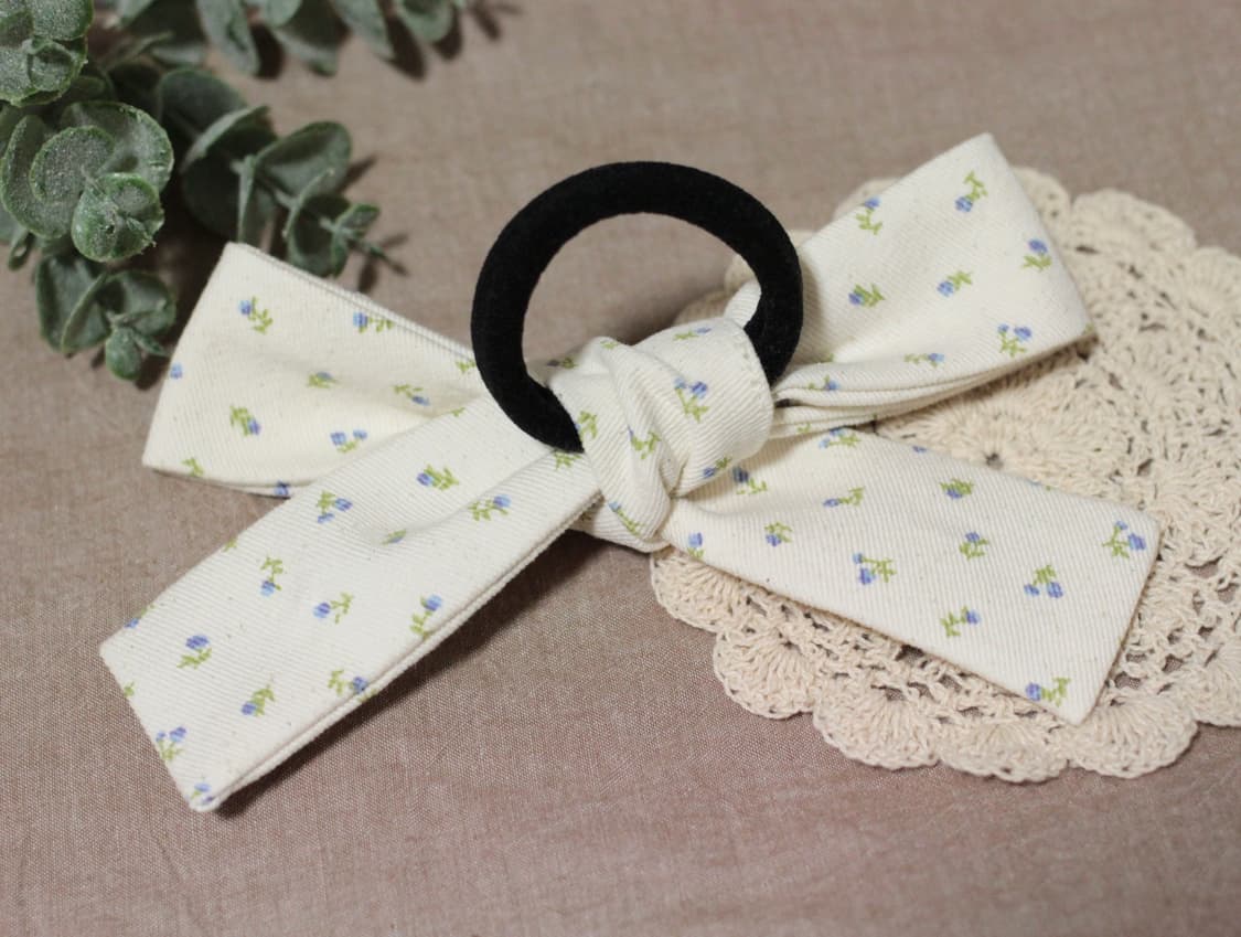 핸드메이드 모리걸 잔꽃 리본 머리끈 상품이미지6