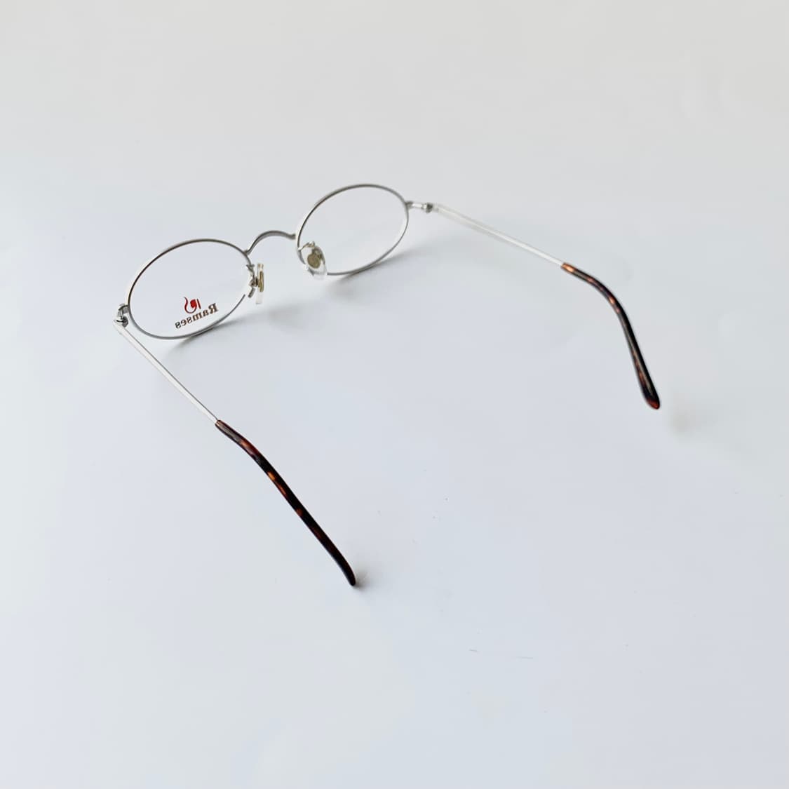 741 데드스탁 라운드 실버 오벌 호피 미니멀 빈티지안경 상품이미지5