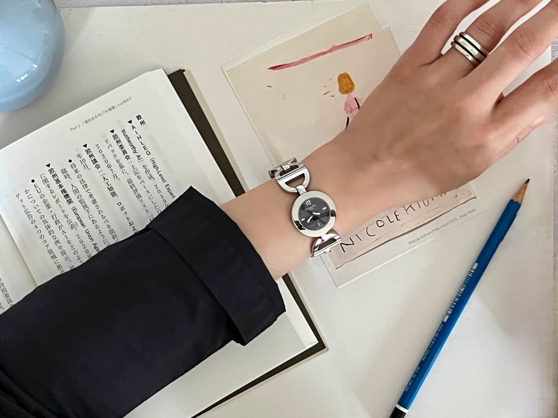 Christian Dior 라운드 블랙 다이얼 말리스 디올 시계 상품이미지9