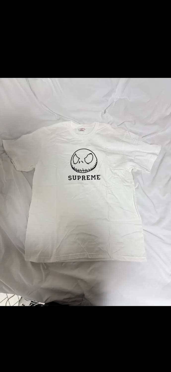슈프림 스켈레톤 티셔츠 화이트 M 상품이미지1