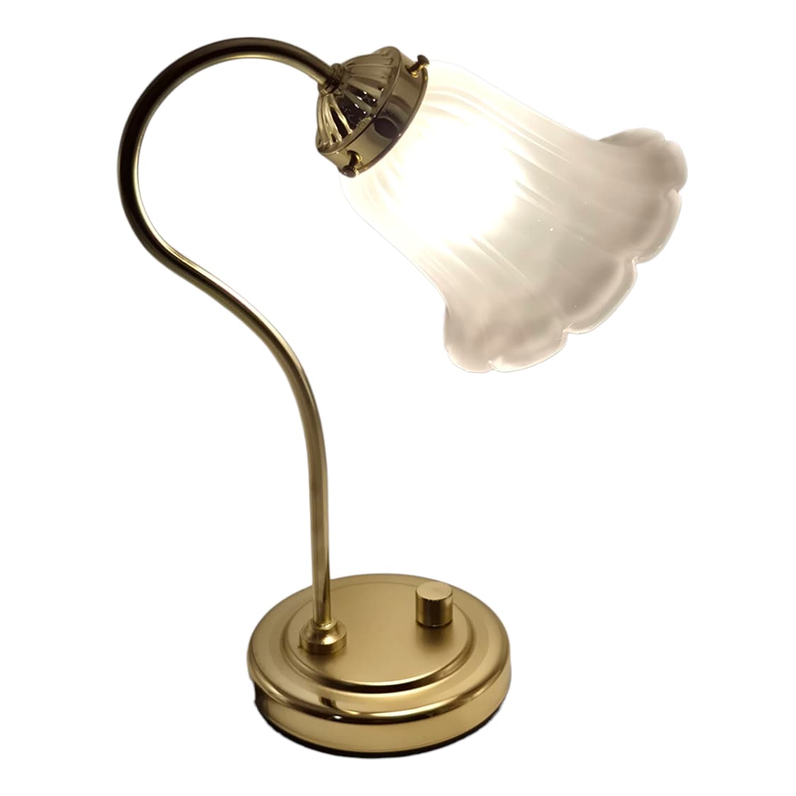 90s 트윈버드 불투명 프릴 꽃잎 스탠드 램프 상품이미지2