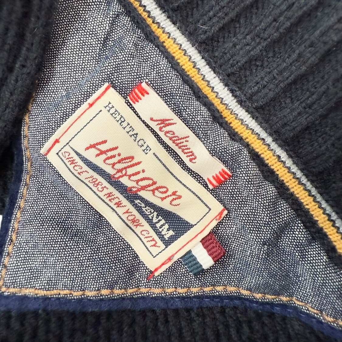 타미힐피거 하프카라 니트 r1931 상품이미지8