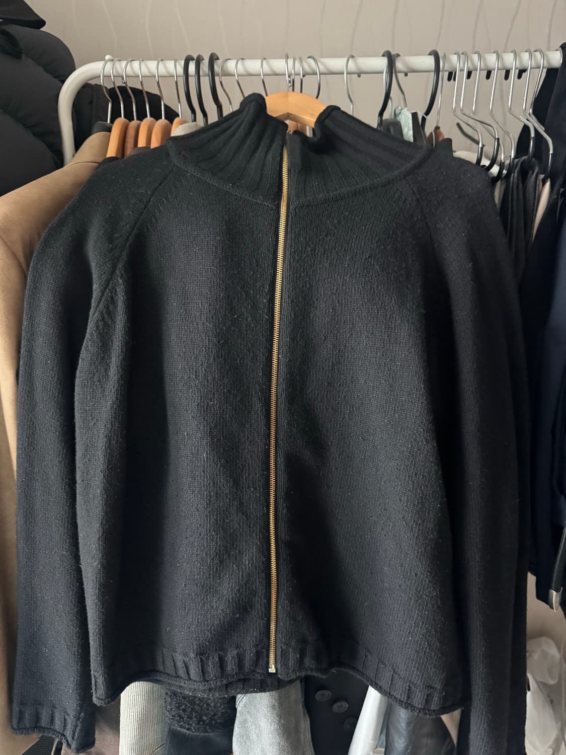 마뗑킴 SPELL POINT 니트 집업 M 상품이미지3