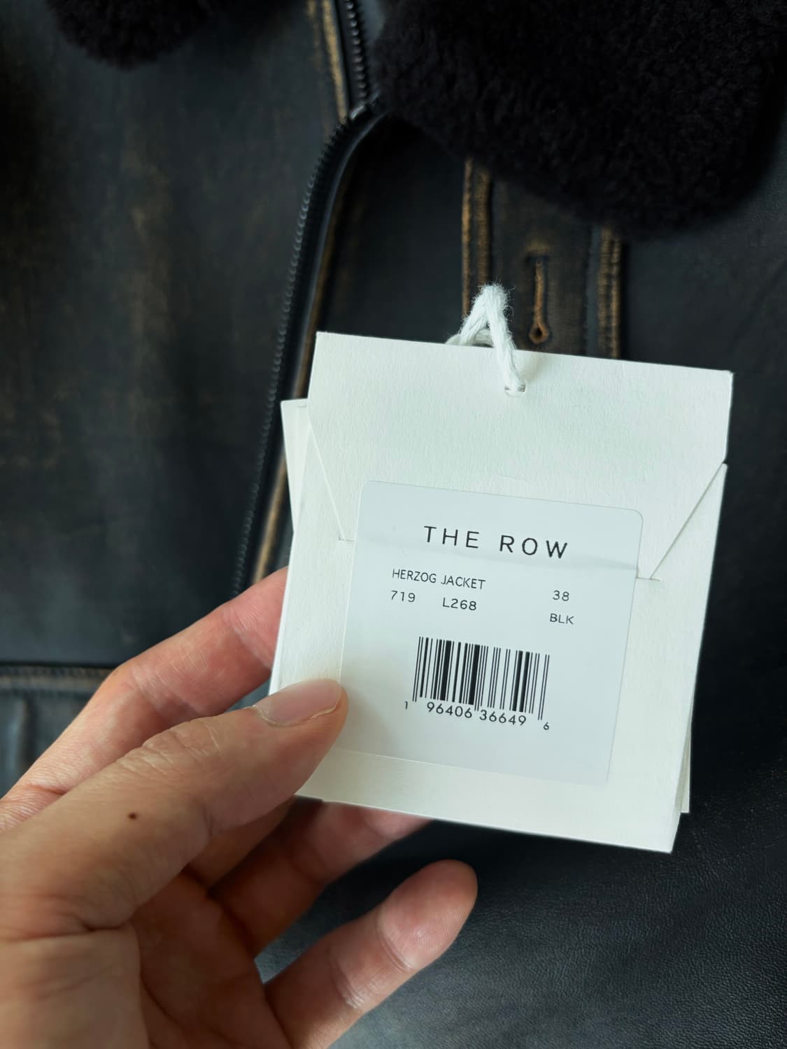 The row Herzog 레더 트리밍 가죽자켓 38 상품이미지6