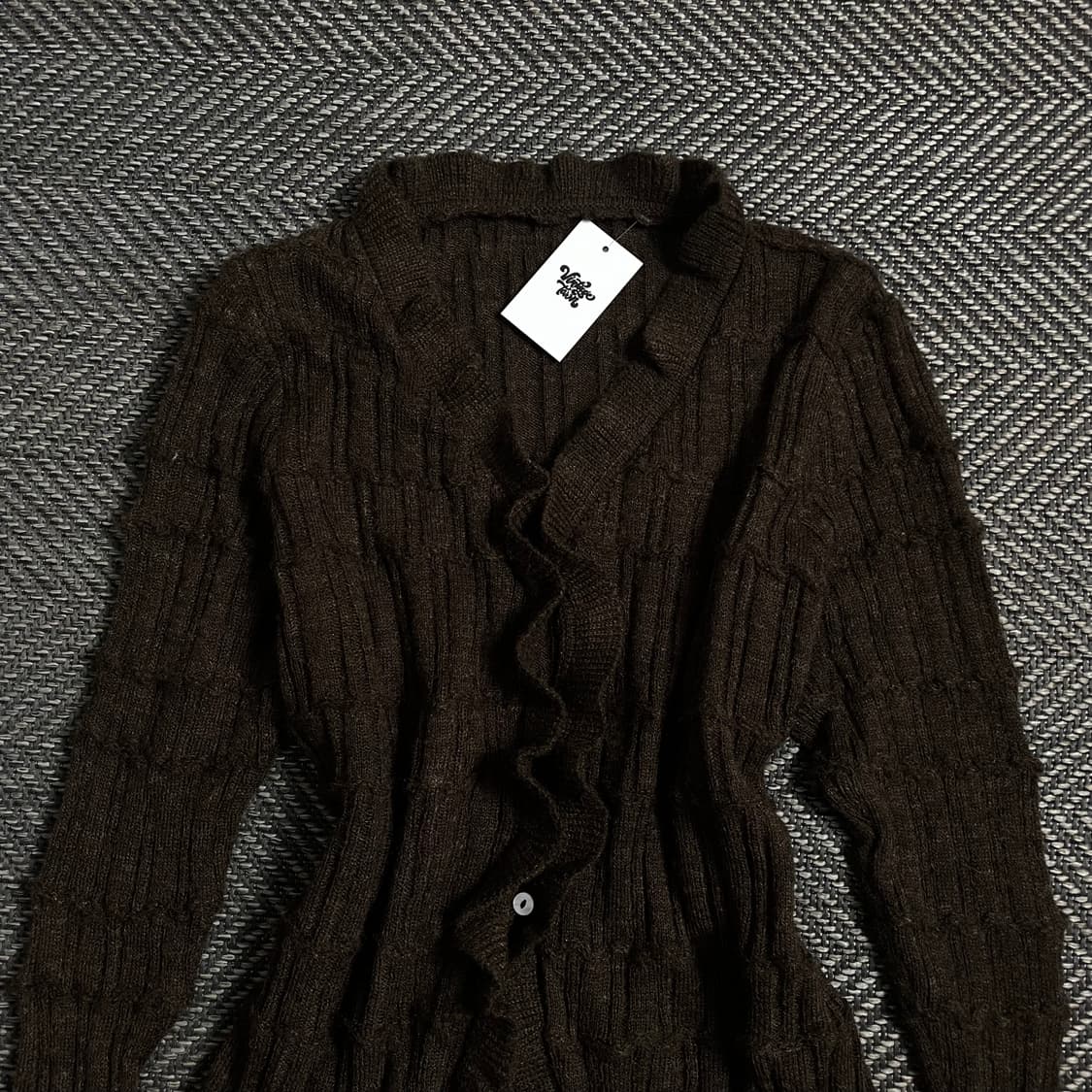 빈티지 우먼스 절개 디테일 가디건o 3976 상품이미지5