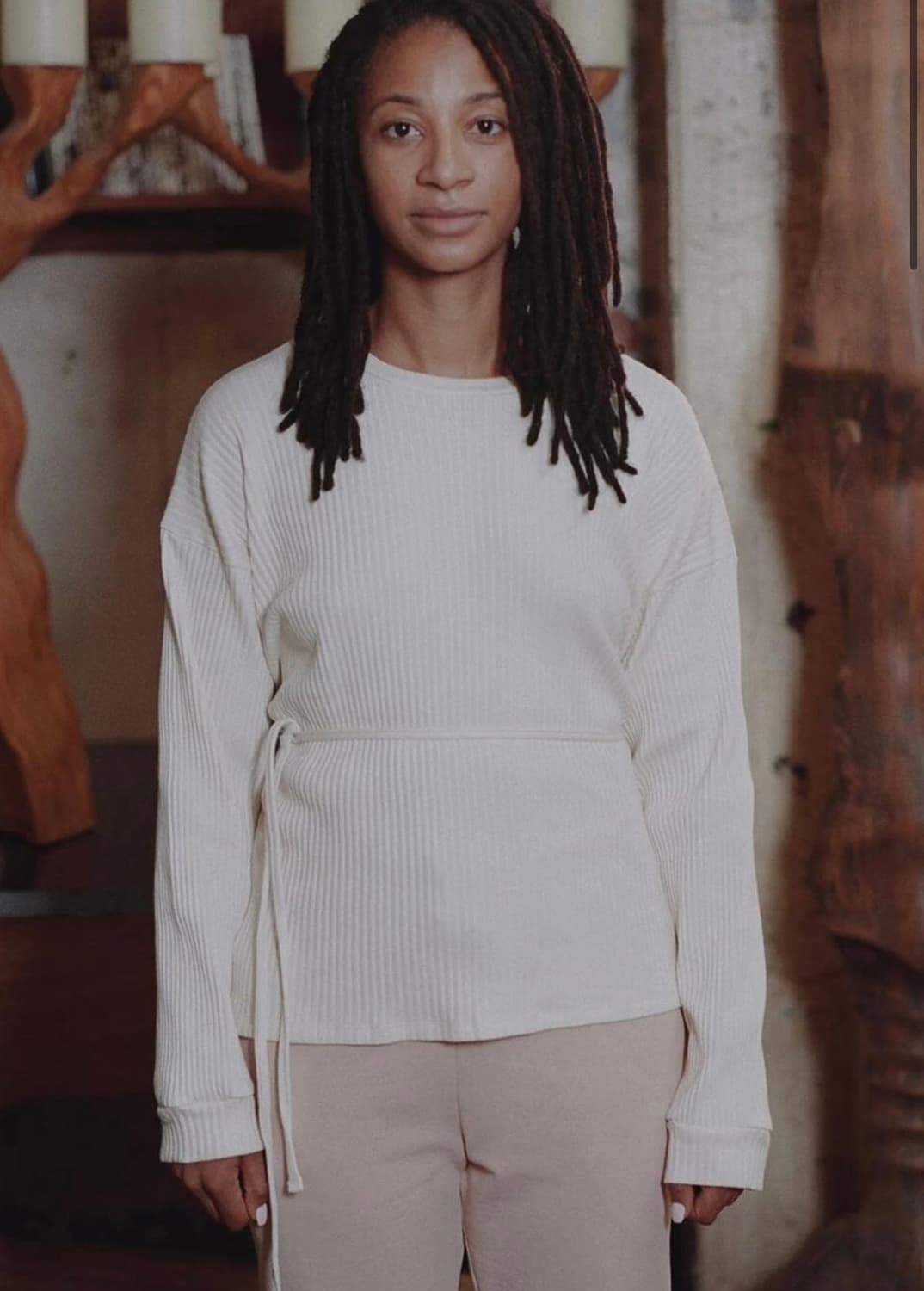 베이스레인지 긴팔 티셔츠 shaw 랩 코튼 롱슬리브 탑 xs 상품이미지4