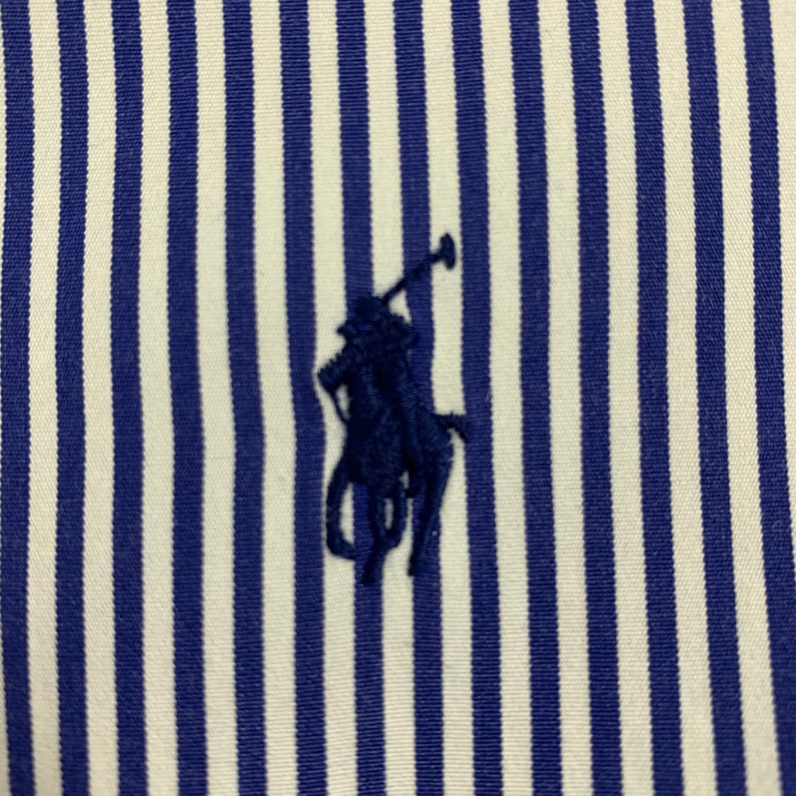 폴로 랄프로렌 포니로고 네이비 스트라이프 셔츠 상품이미지3