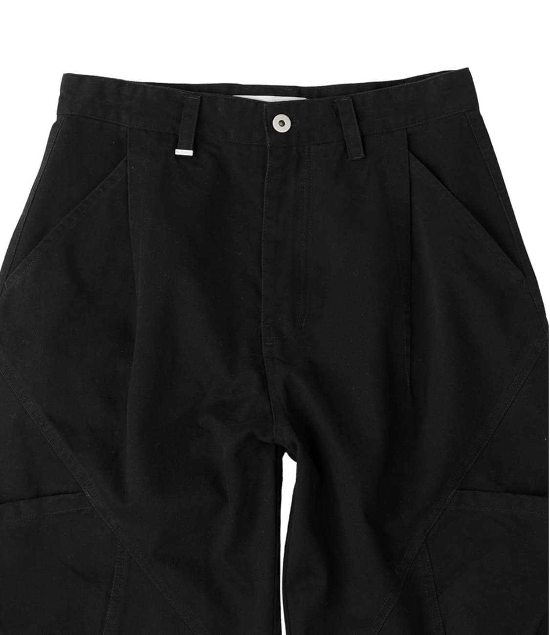 슬로우애시드 아웃 포켓 핀턱 팬츠 (블랙/M) 상품이미지4