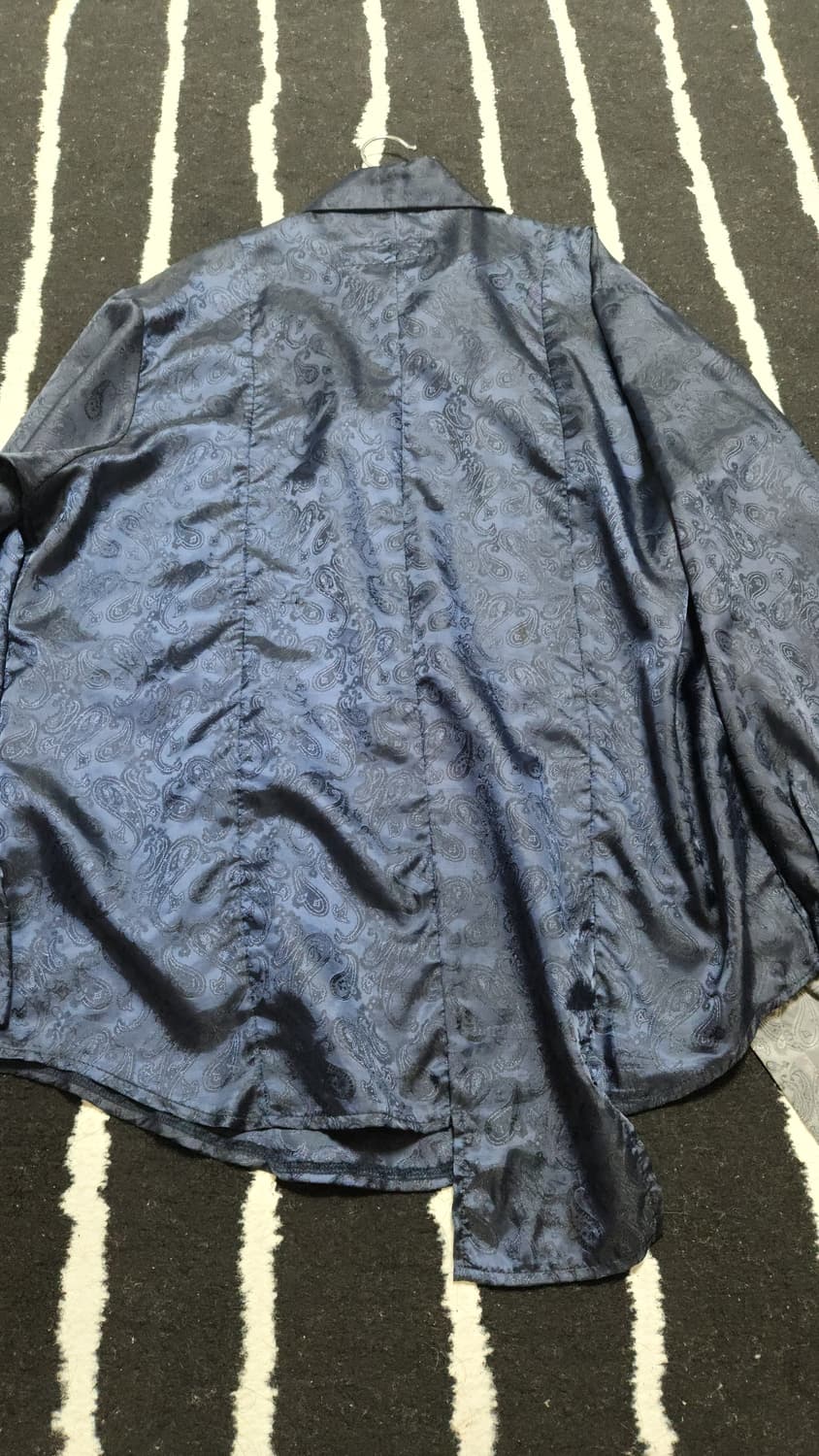 Nondisclothes paisely shirts navy 상품이미지4