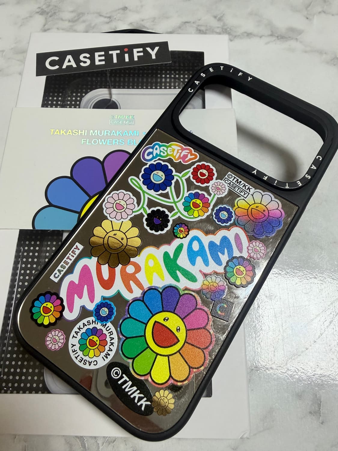 무라카미 플라워 스티커 마니아 폰케이스 (아이폰17 프로) 상품이미지1
