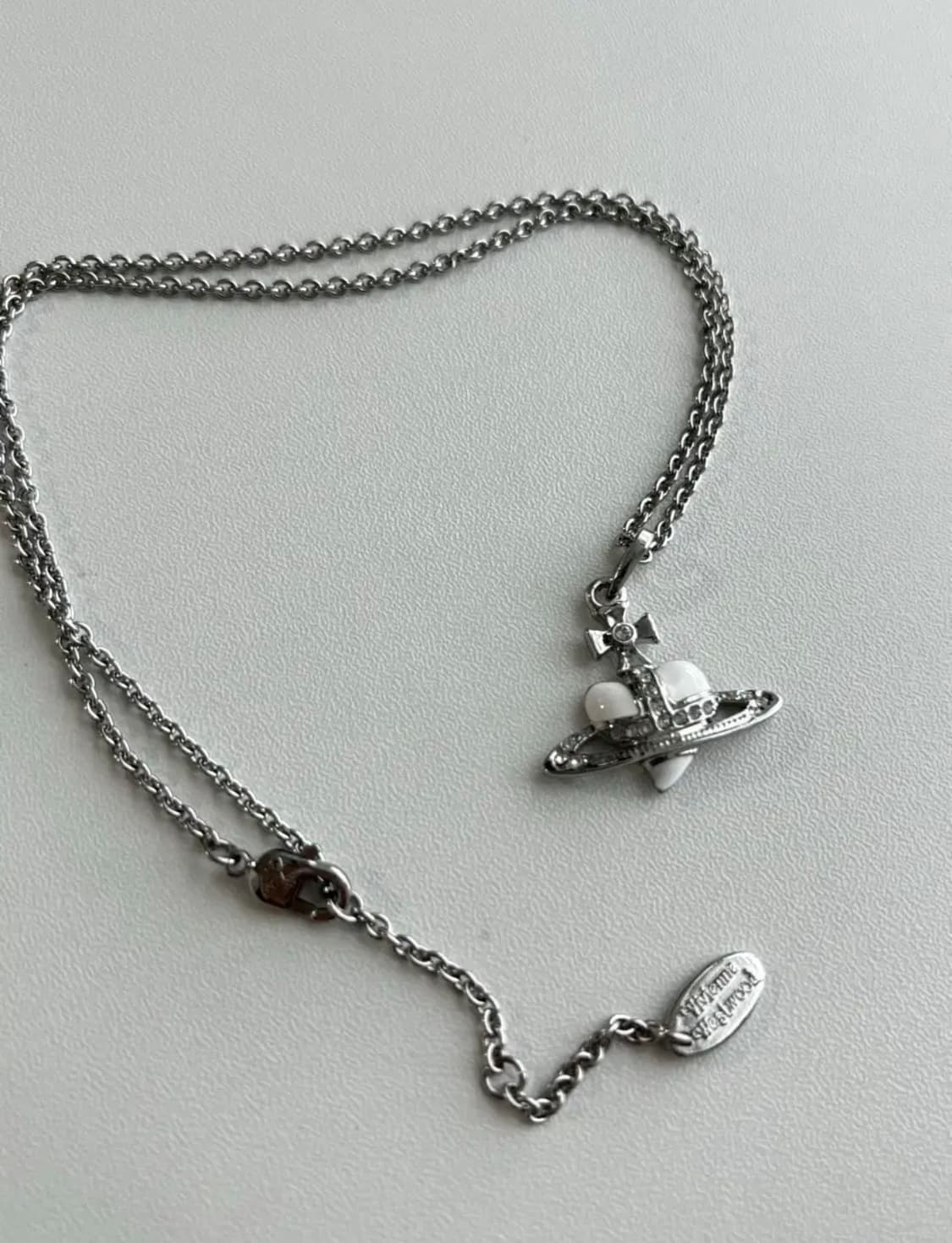 비비안웨스트우드 디아망떼 하트 크리스탈 펜던트 목걸이 화이트 양지뢰 상품이미지1