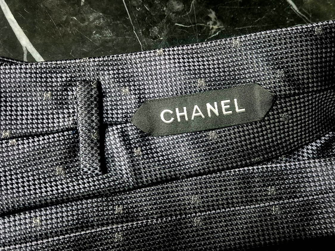 샤넬 타이 넥타이 네이비 상품이미지5