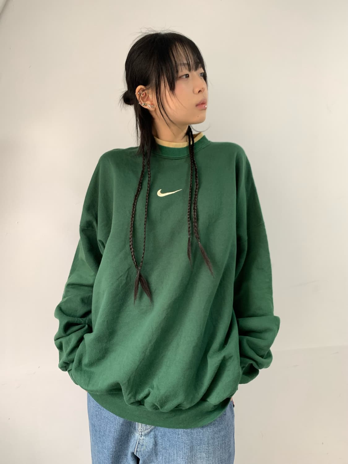 90s 나이키 미들로고 스웻셔츠 상품이미지2