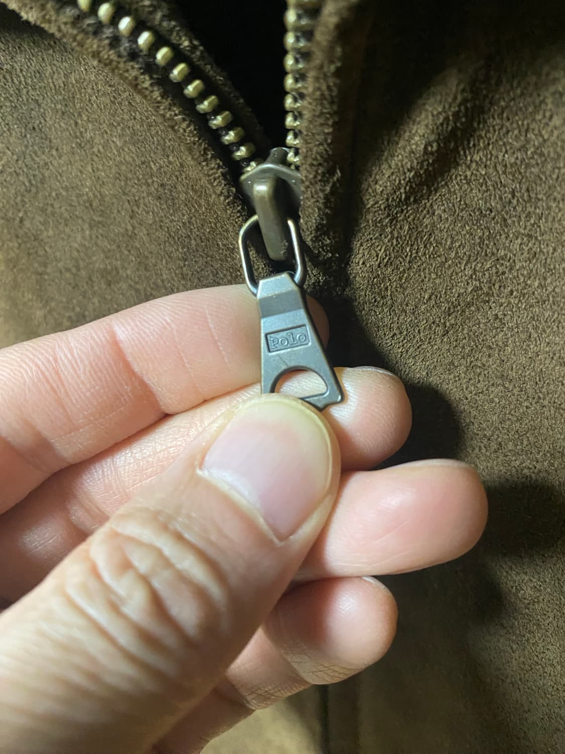 옷정리중. 폴로 스웨이드 어드저스트 자켓 급처 상품이미지6