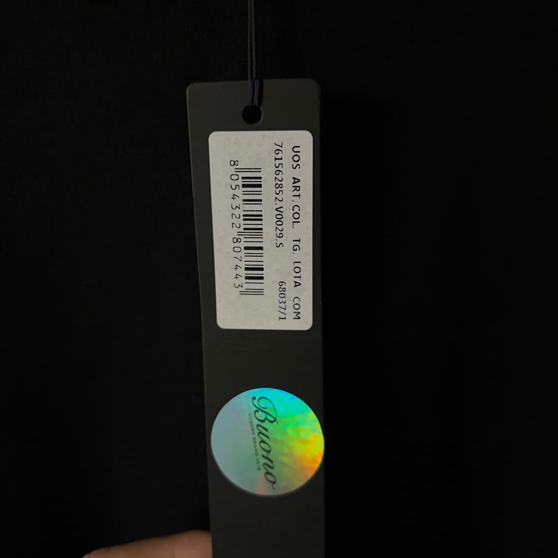 새상품(S)스톤아일랜드 와펜 스트레치 후드티셔츠 블랙 상품이미지3