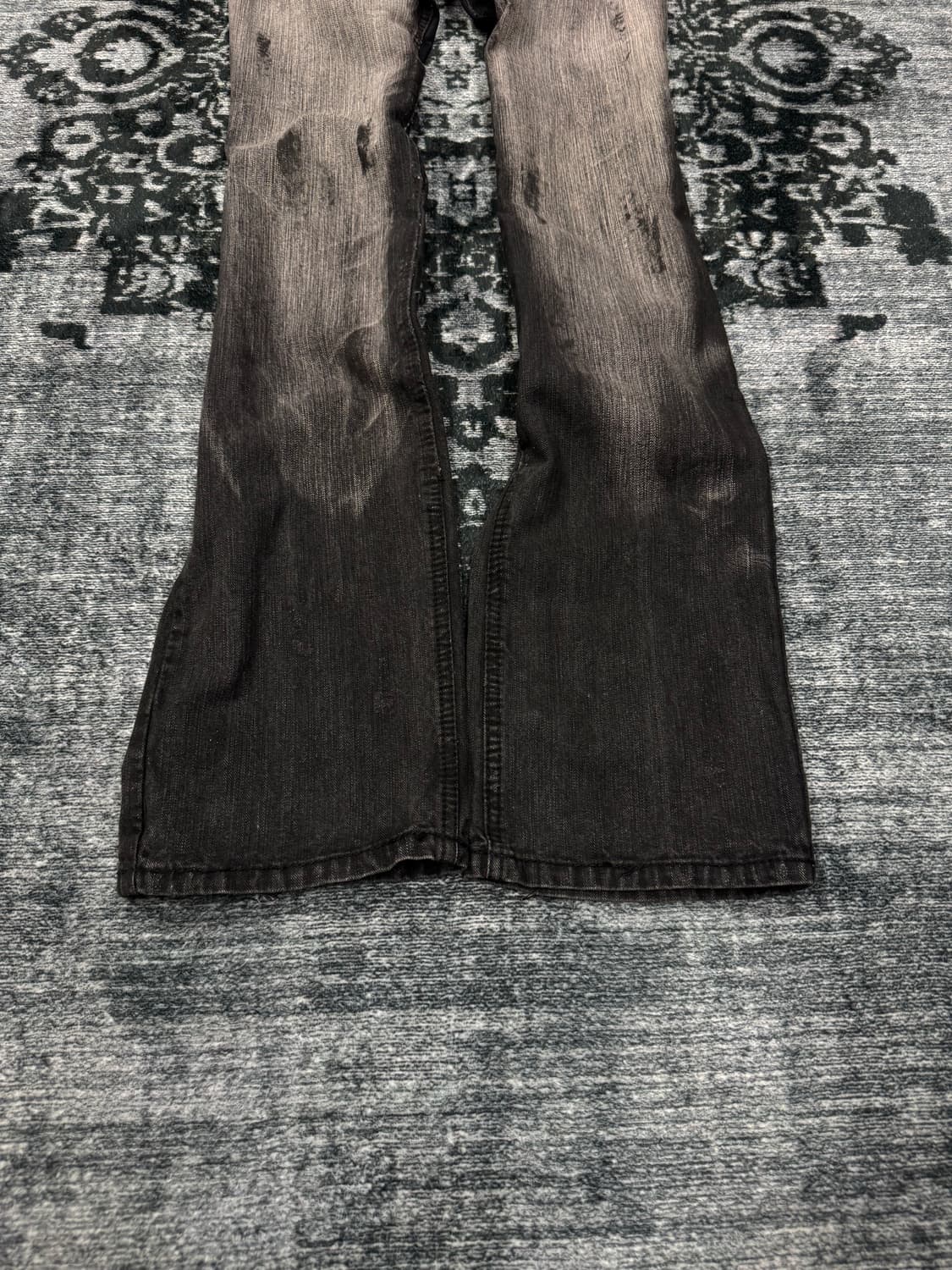 Growth in the attic 00s washing denim pa 상품이미지5