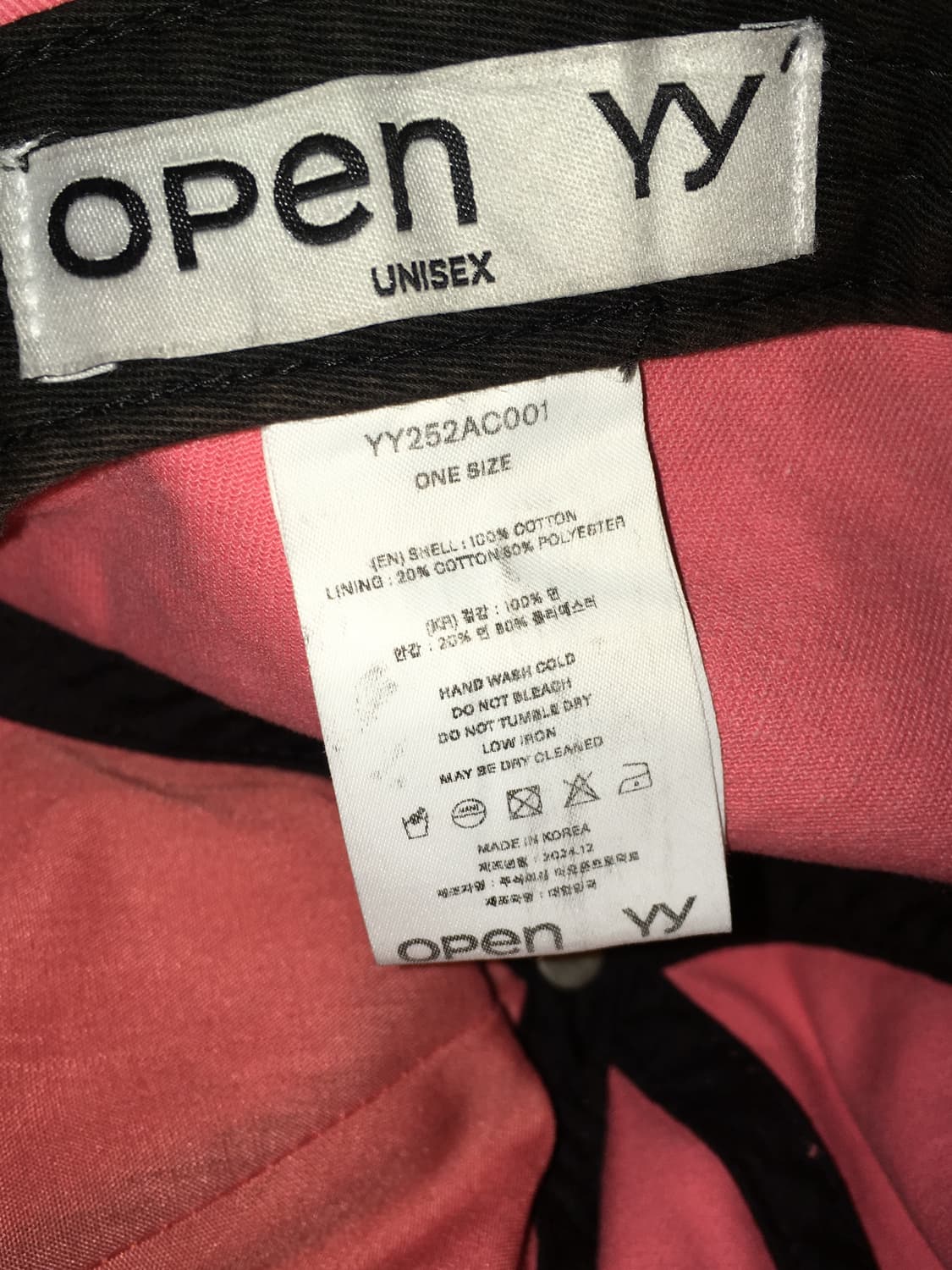 오픈와이와이 하트 본 볼캡 핑크 상품이미지4