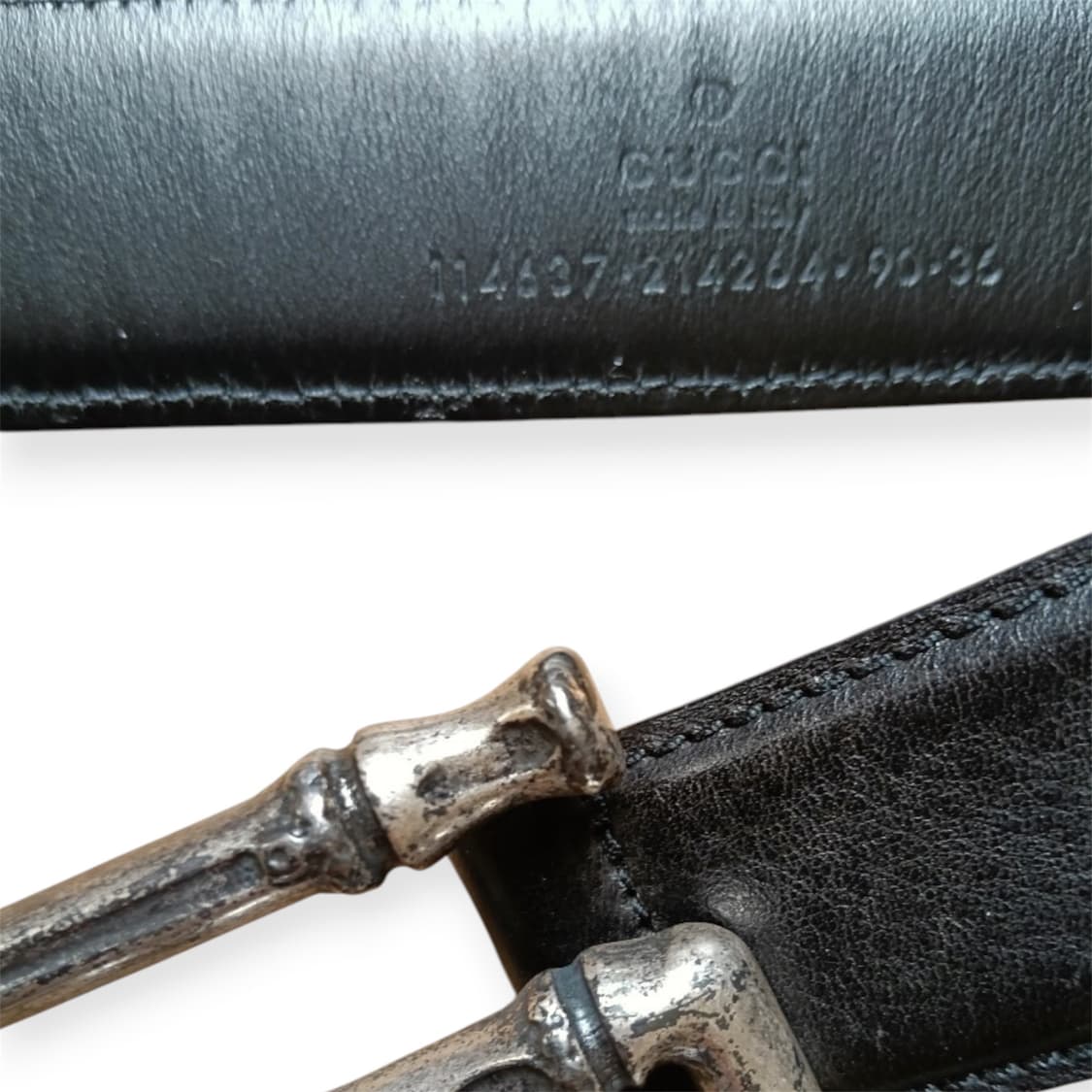 2000s gucci tomfrod era 밤부 벨트 상품이미지4