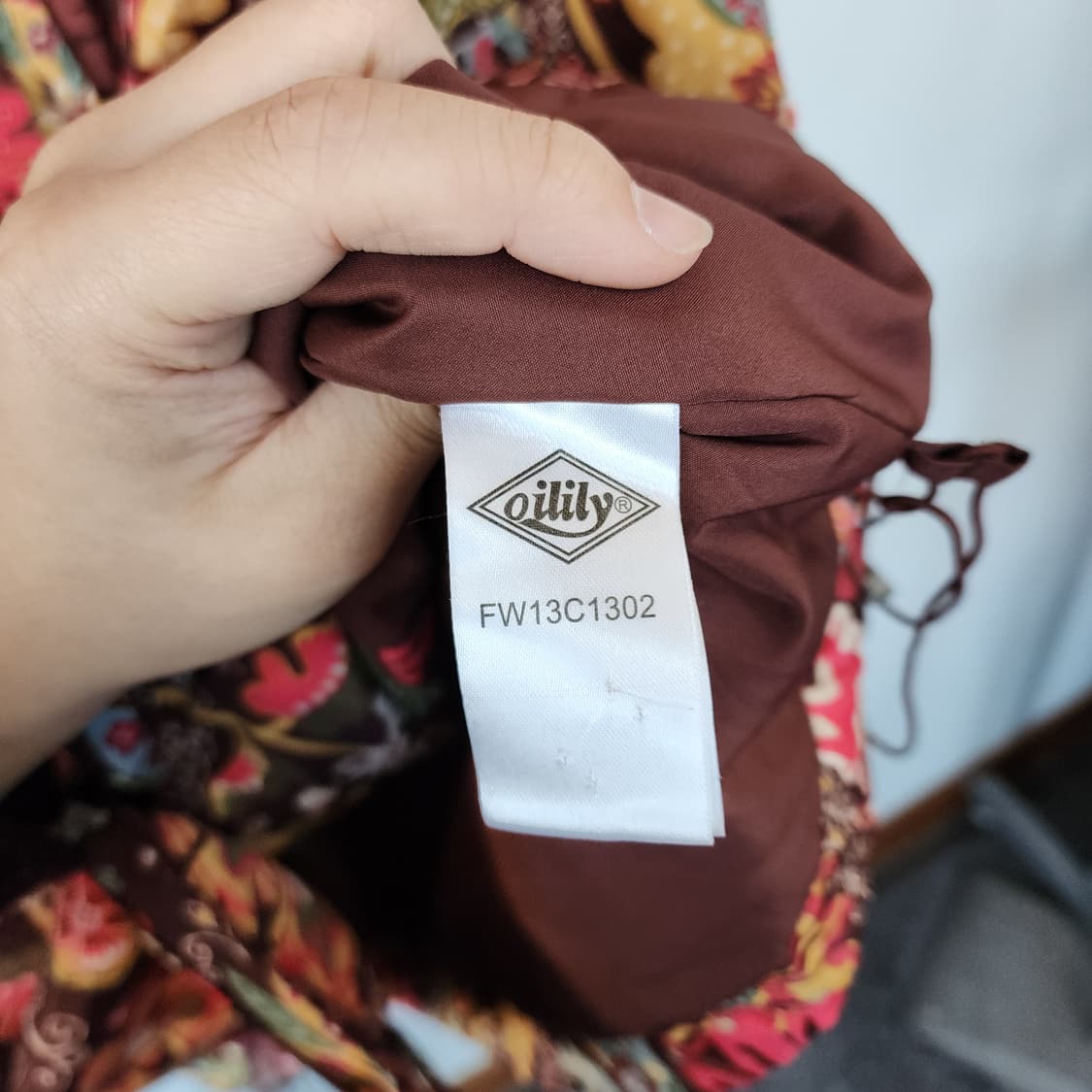 오일릴리 플라워 패턴 바람막이 자켓 상품이미지7