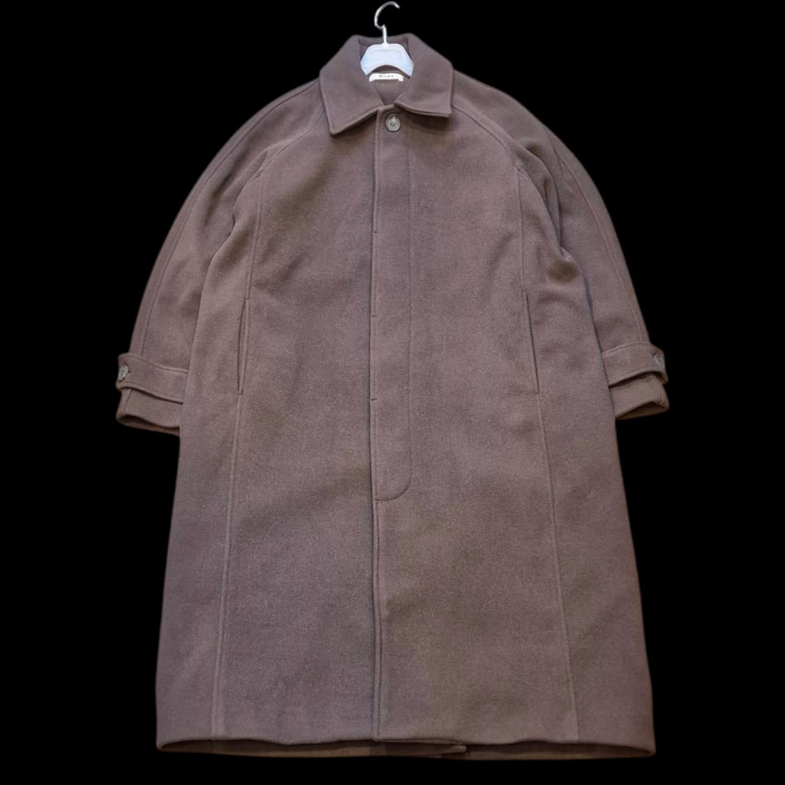 FREE(착샷잇음) 차콜브라운 싱글롱코트  상품이미지1