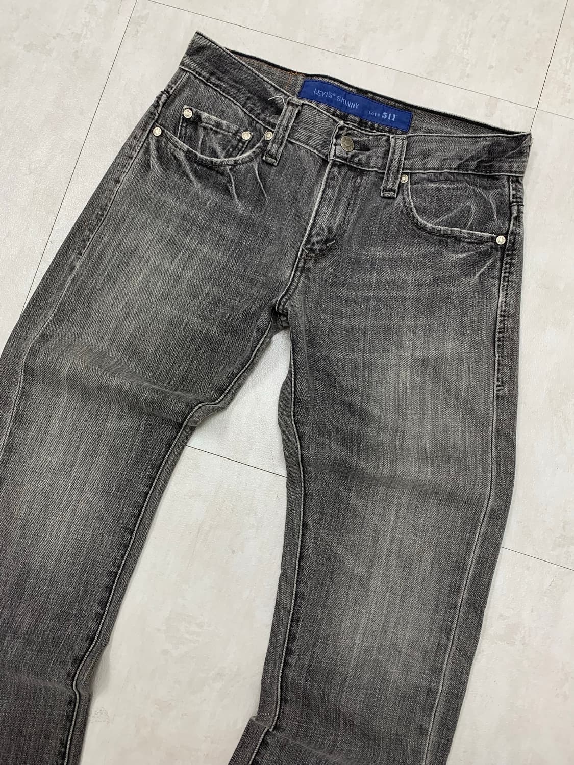 리바이스 511 흑청 데님 팬츠 #690 상품이미지2