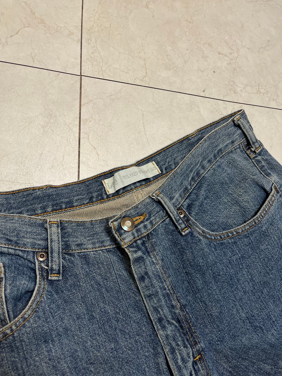 00s LEE 릴렉스드 와이드 데님 상품이미지3