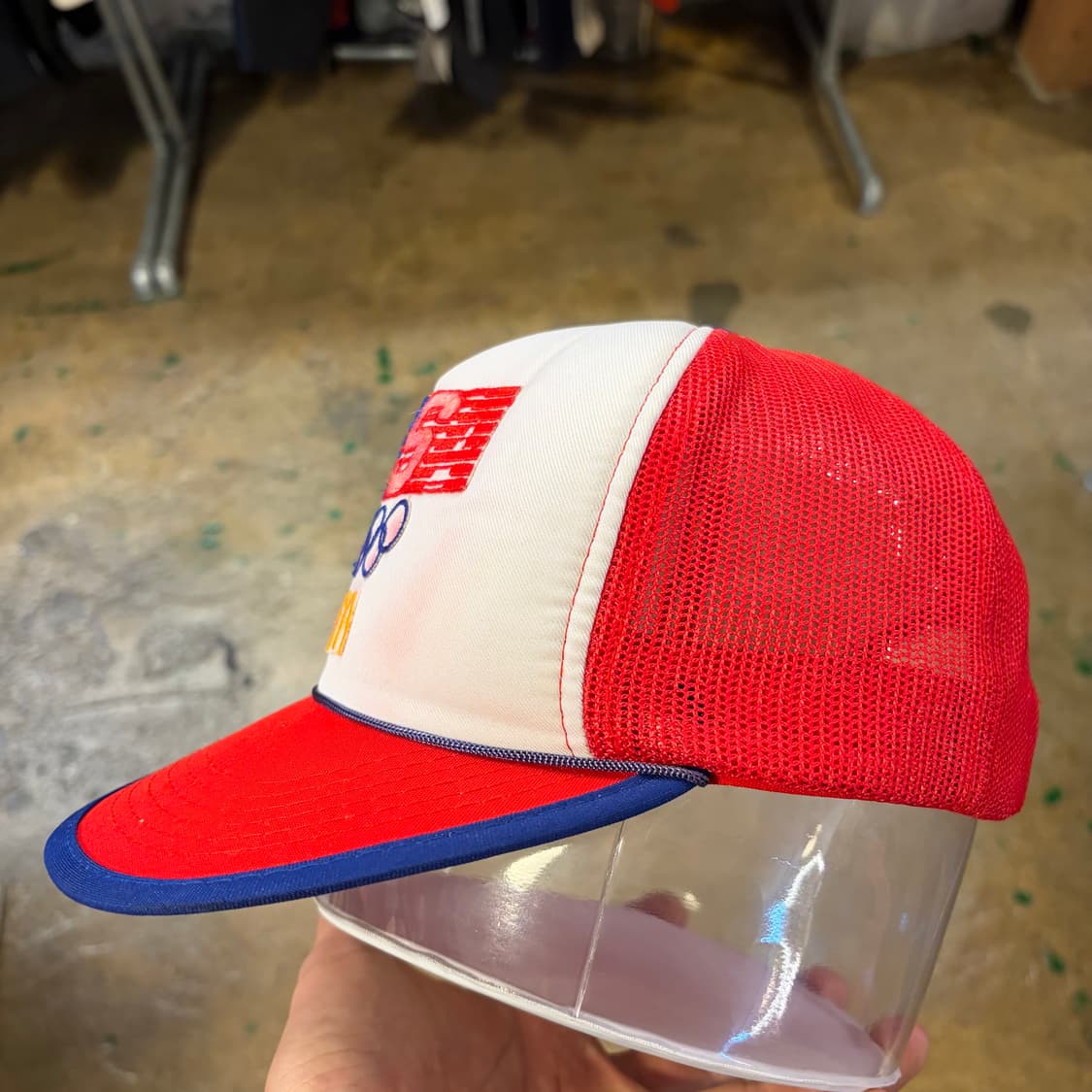 96s Made in USA 빈티지 맥도날드 올림픽 트러커 매쉬 볼캡 상품이미지5