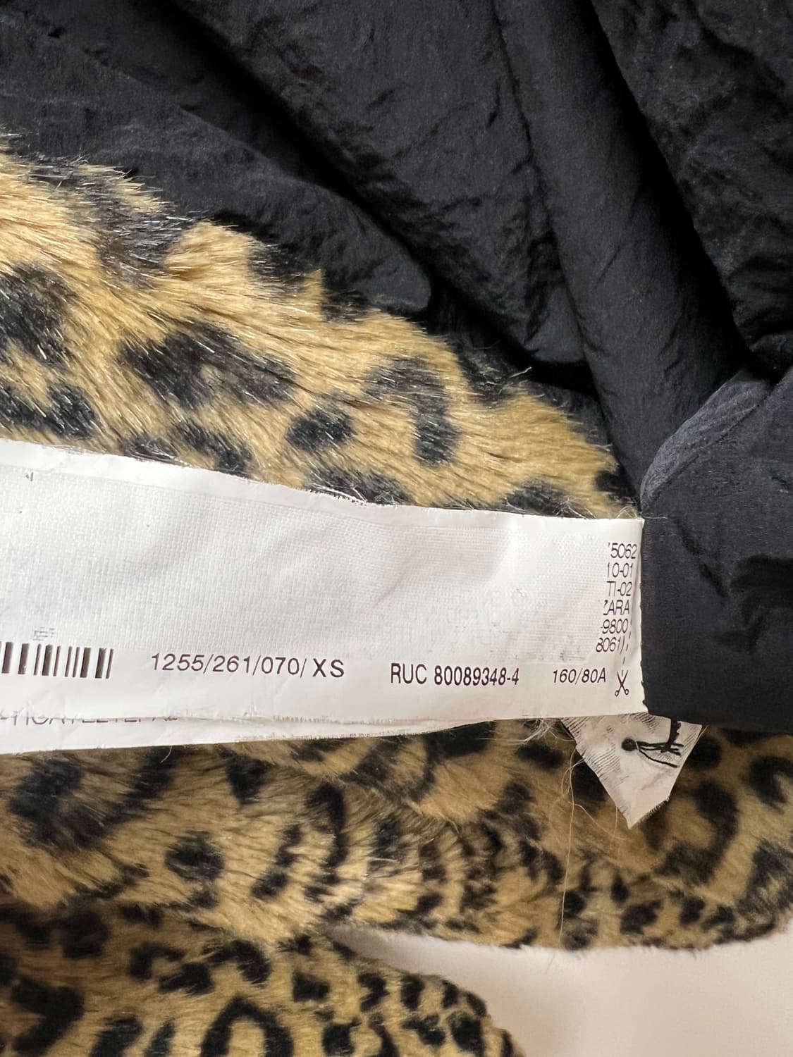 Zara leopard fur 자라 레오파드 퍼 자켓 상품이미지6