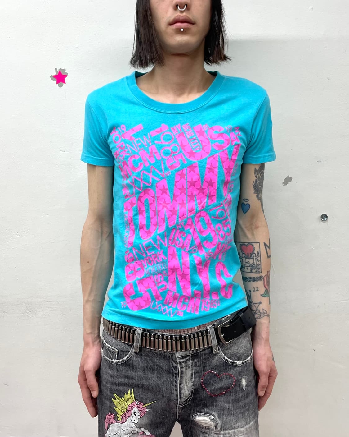 Tommy Star Blue T-shirt 상품이미지1