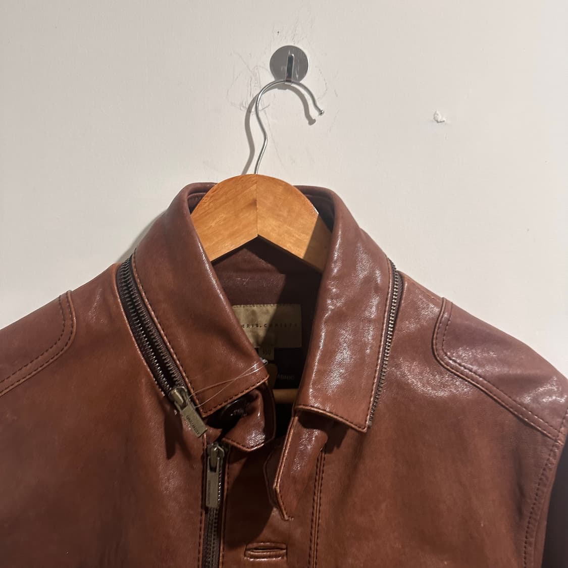 크리스 브라운 레더 자켓 상품이미지2