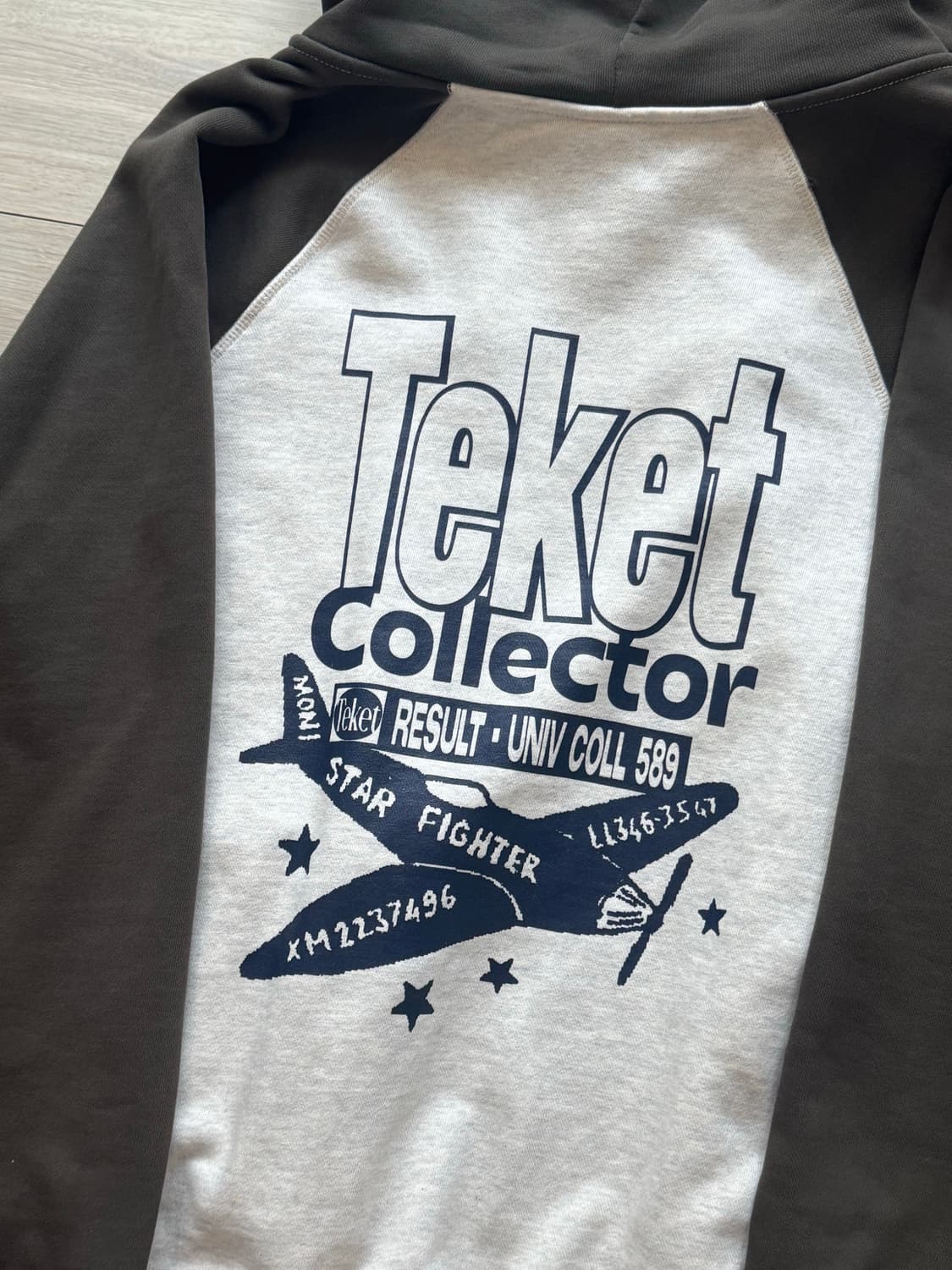 테켓 teket 카키 후드집업 L 상품이미지4