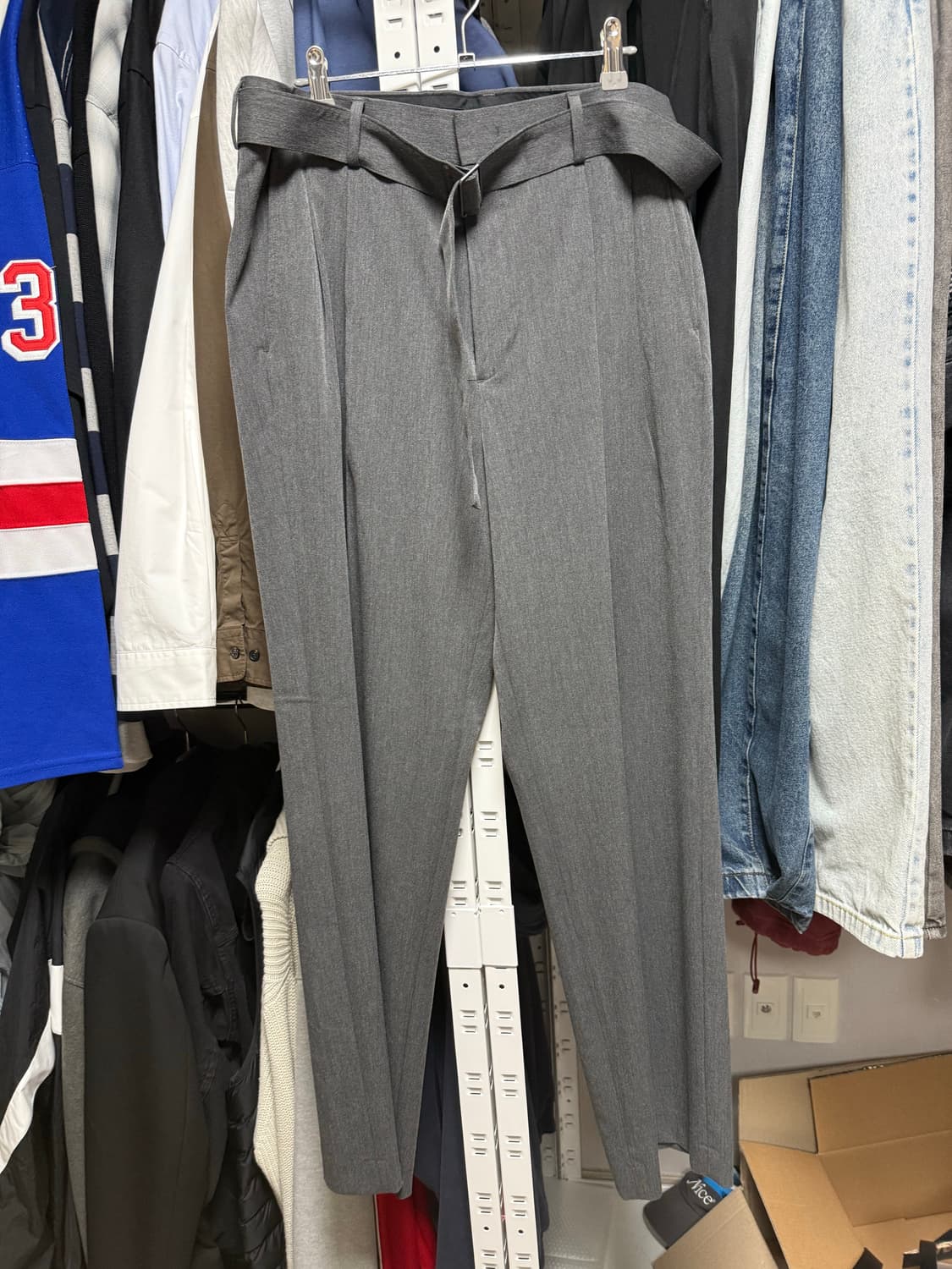 무탠다드 와이드 벨티드 슬랙스 상품이미지2