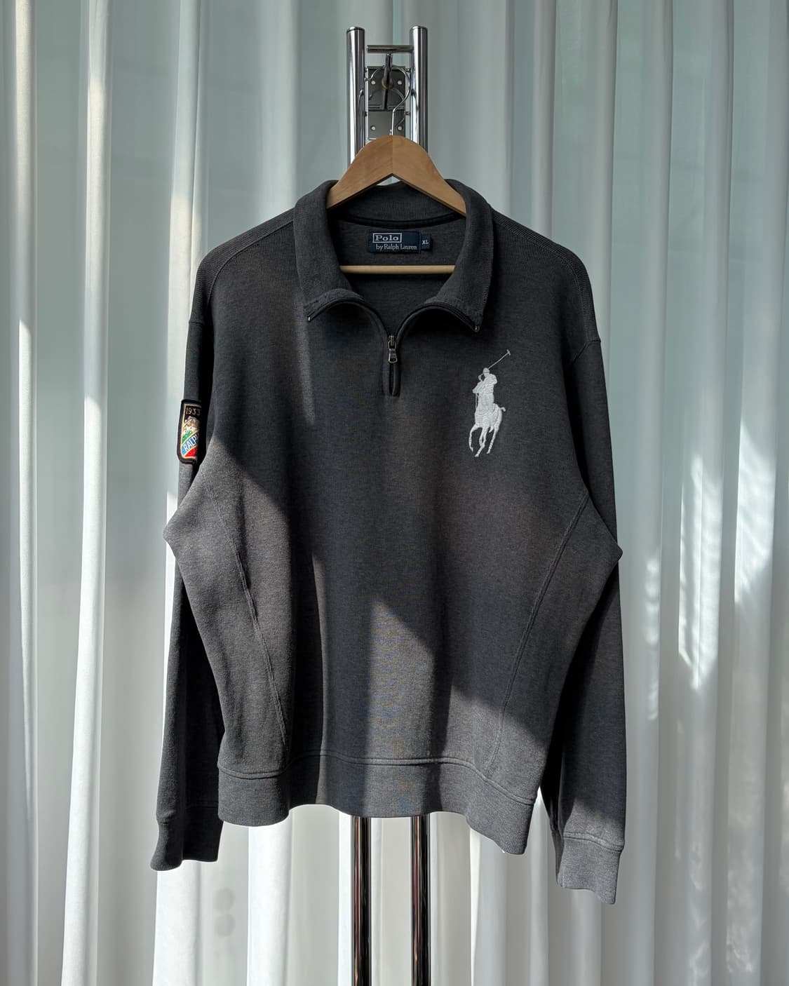 [XL]폴로 랄프로렌 빅포니 치프키프 쿼터집 코튼 니트 상품이미지2