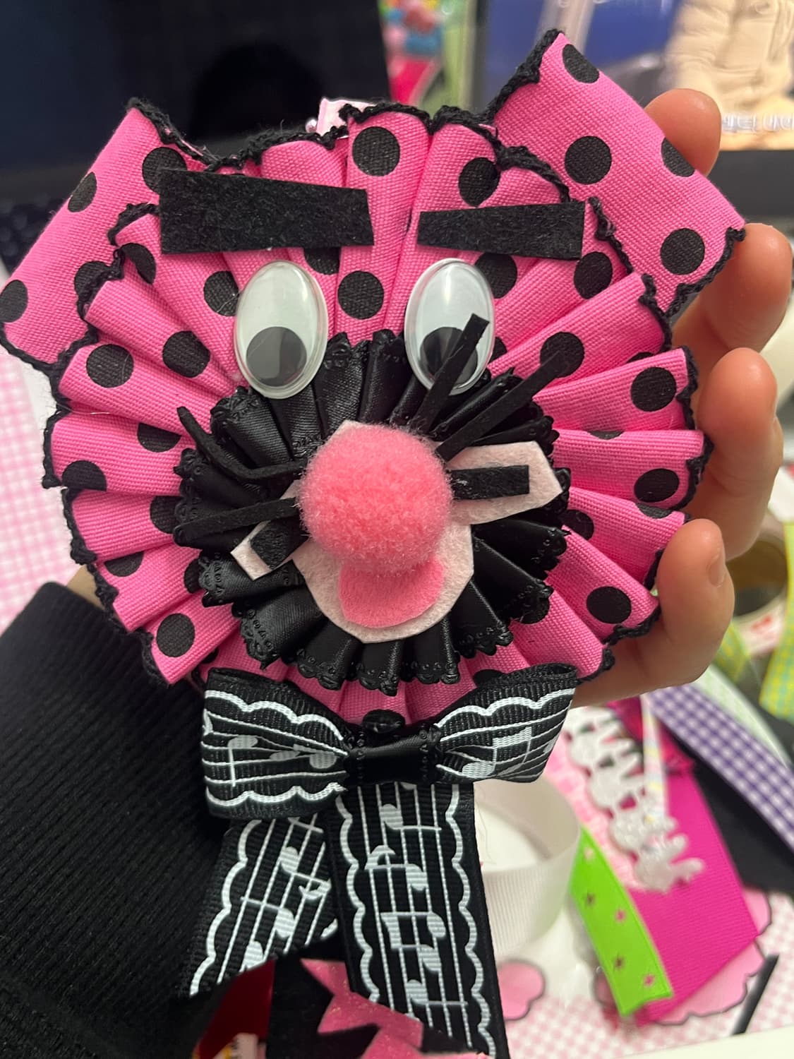 핫핑크 넥타이 쥐돌이 로제트 키링 ⭐️ 상품이미지6